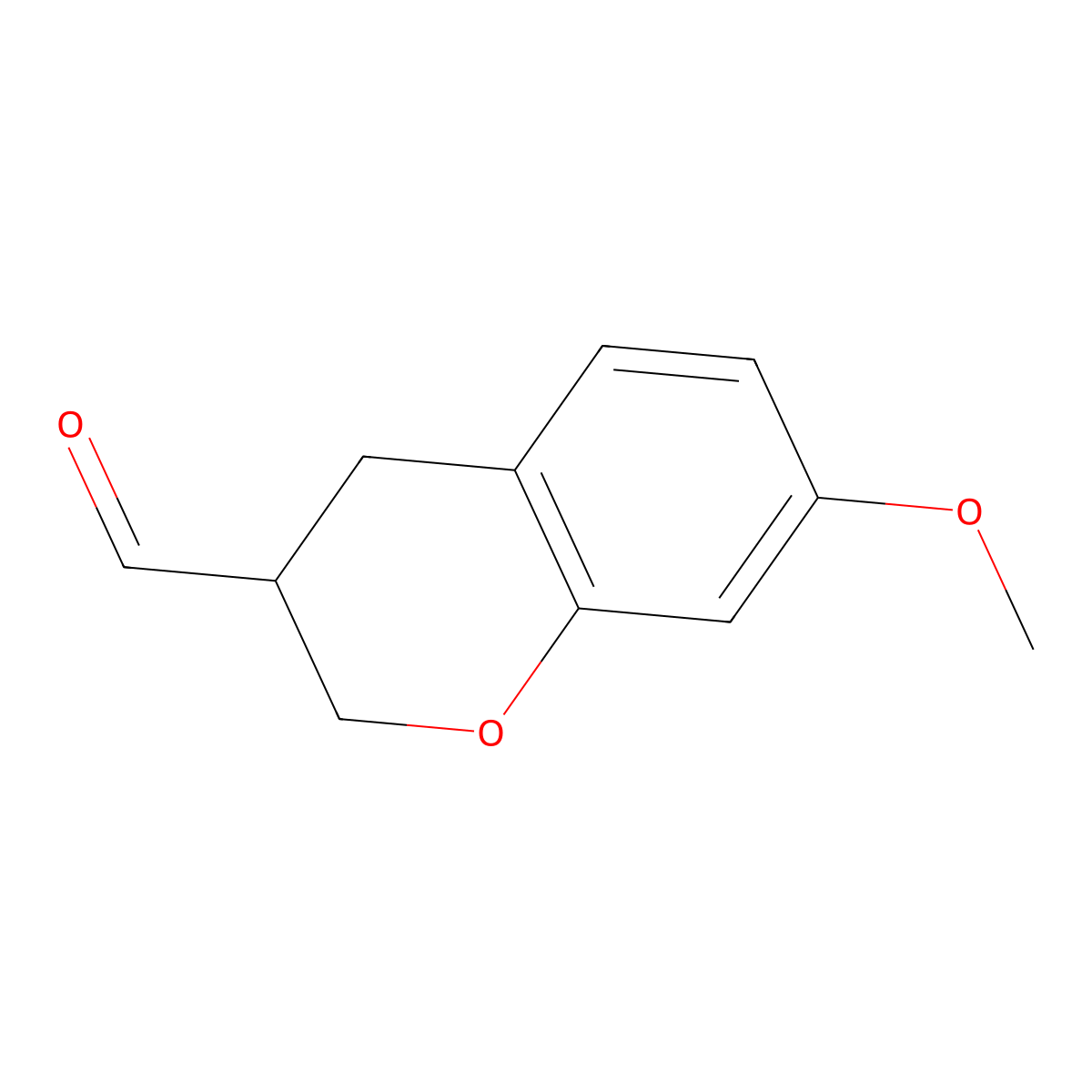 7-Methoxychroman-3-carbaldehyde molecular structure, CAS 1083274-06-9