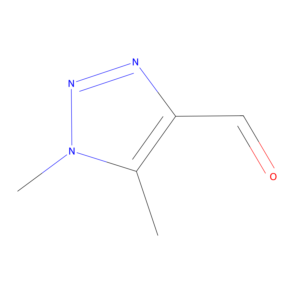 1,5-Dimethyl-1H-1,2,3-triazole-4-carbaldehyde molecular structure, CAS 1083274-37-6