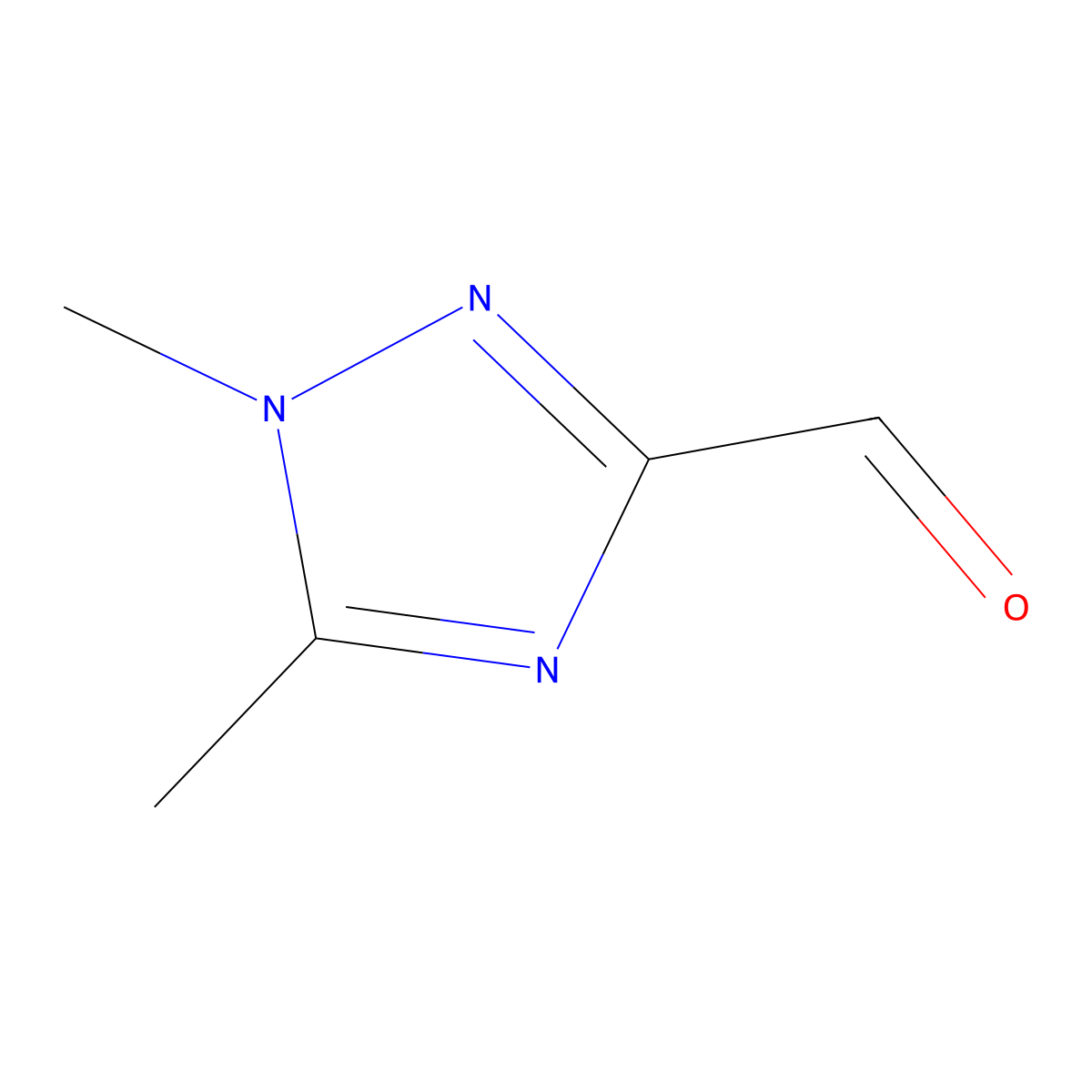 1,5-Dimethyl-1H-1,2,4-triazole-3-carboxaldehyde molecular structure, CAS 1083274-38-7