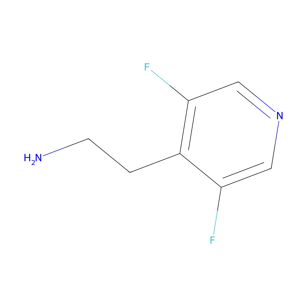 2-(3,5-Difluoropyridin-4-yl)ethan-1-amine molecular structure, CAS 1083281-98-4
