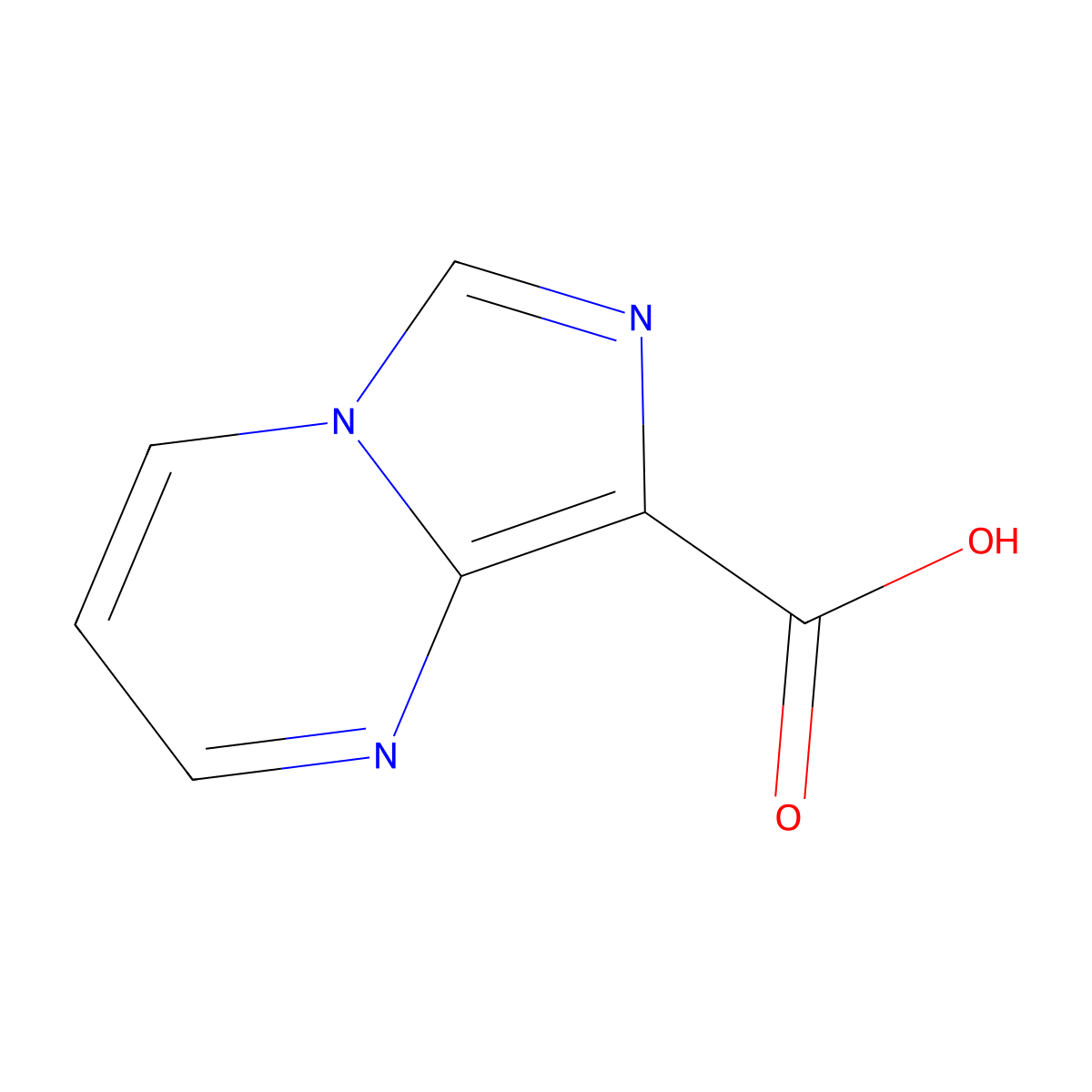 Imidazo[1,5-a]pyrimidine-8-carboxylic acid molecular structure, CAS 1083282-02-3