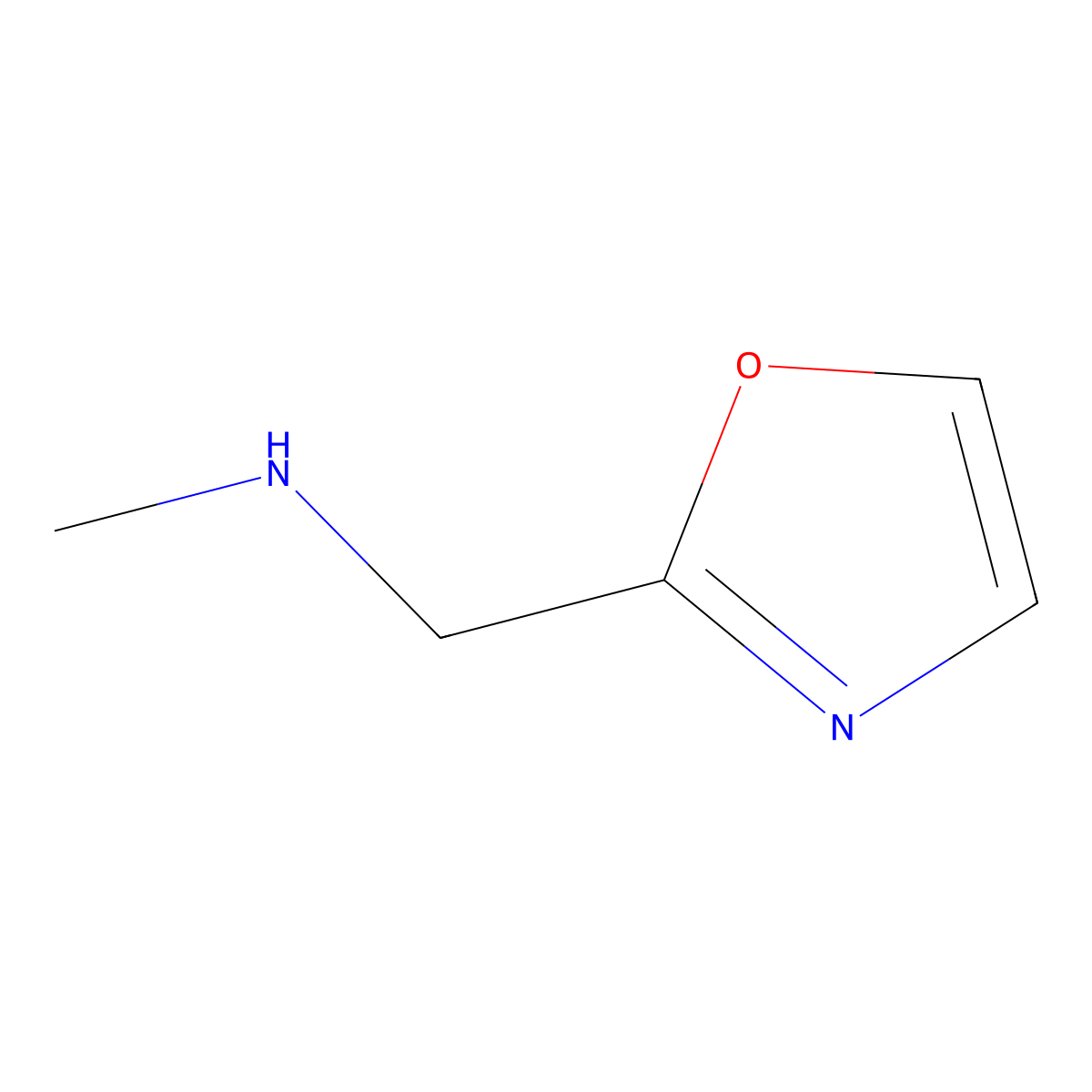 N-Methyl-1-(oxazol-2-YL)methanamine molecular structure, CAS 1083299-13-1