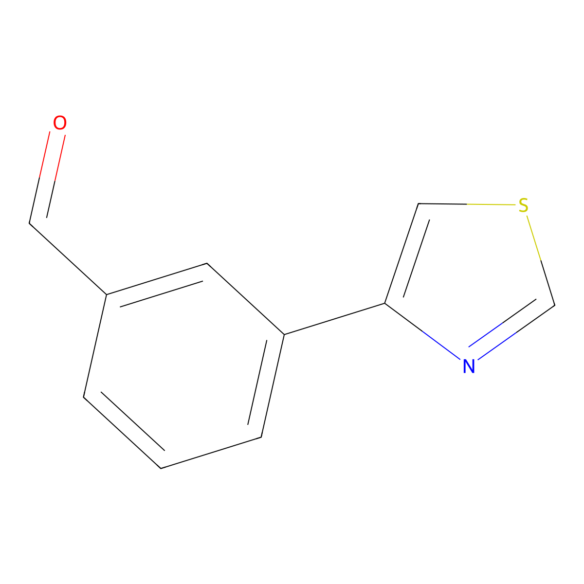 3-(1,3-Thiazol-4-yl)benzaldehyde molecular structure, CAS 1083300-27-9