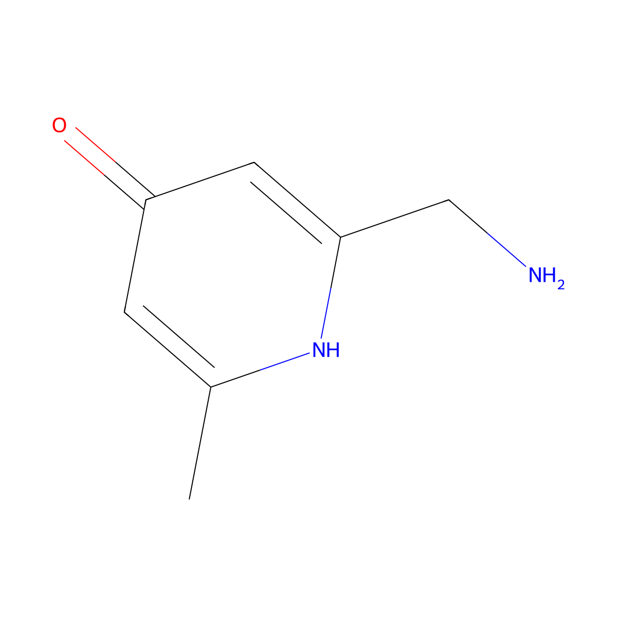 2-(Aminomethyl)-6-methylpyridin-4-OL molecular structure, CAS 1083300-51-9
