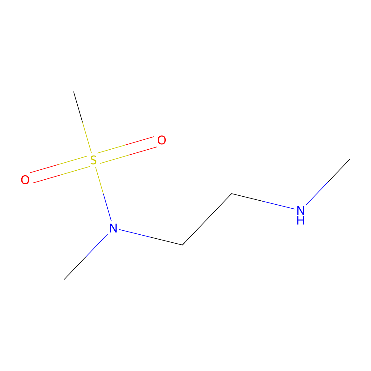 N-methyl-N-[2-(methylamino)ethyl]methanesulfonamide molecular structure, CAS 1083326-25-3