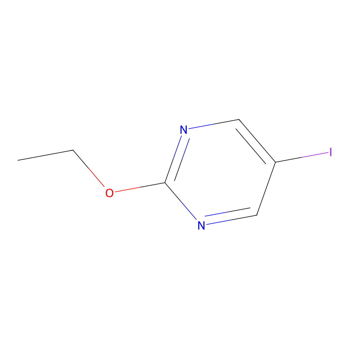 2-Ethoxy-5-iodopyrimidine molecular structure, CAS 1083329-43-4