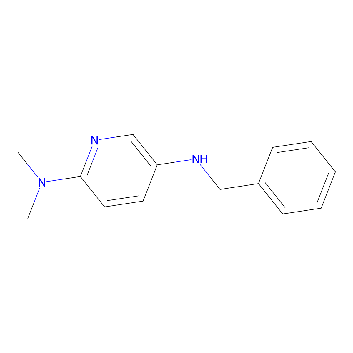 N5-benzyl-N2,N2-dimethylpyridine-2,5-diamine molecular structure, CAS 1083329-54-7