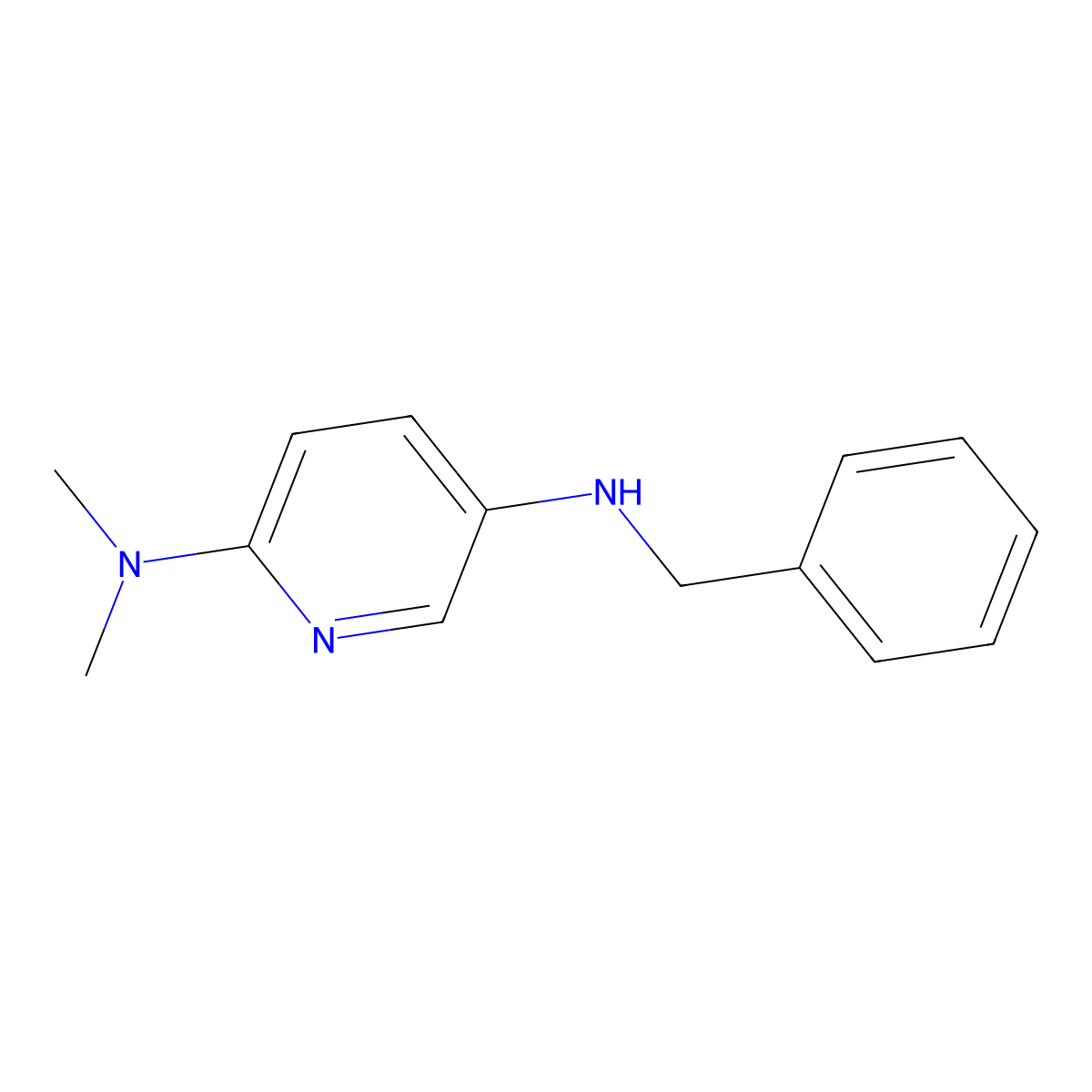 N5-benzyl-N2,N2-dimethylpyridine-2,5-diamine molecular structure, CAS 1083329-54-7
