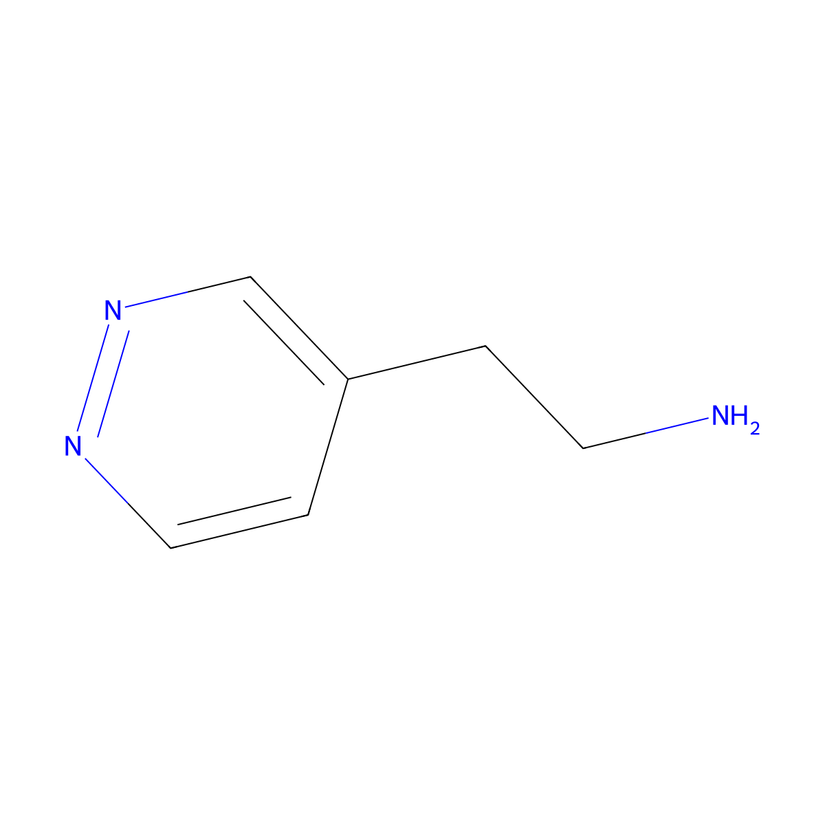 2-(Pyridazin-4-YL)ethan-1-amine molecular structure, CAS 1083337-92-1