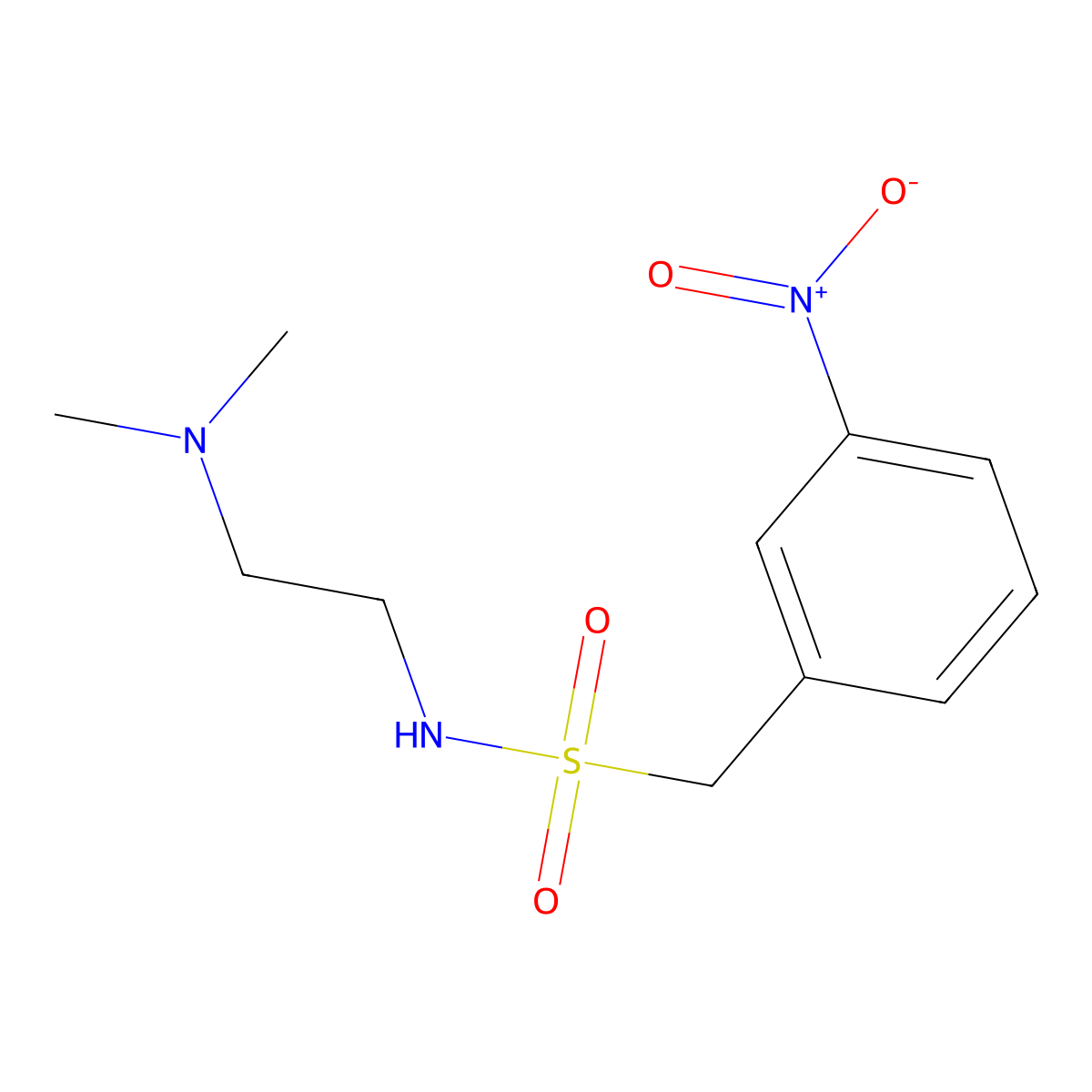 n-(2-(Dimethylamino)ethyl)-1-(3-nitrophenyl)methanesulfonamide molecular structure, CAS 1083357-44-1