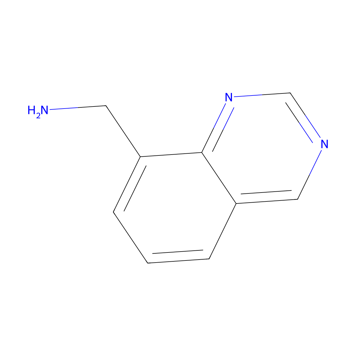 Quinazolin-8-ylmethanamine molecular structure, CAS 1083368-42-6