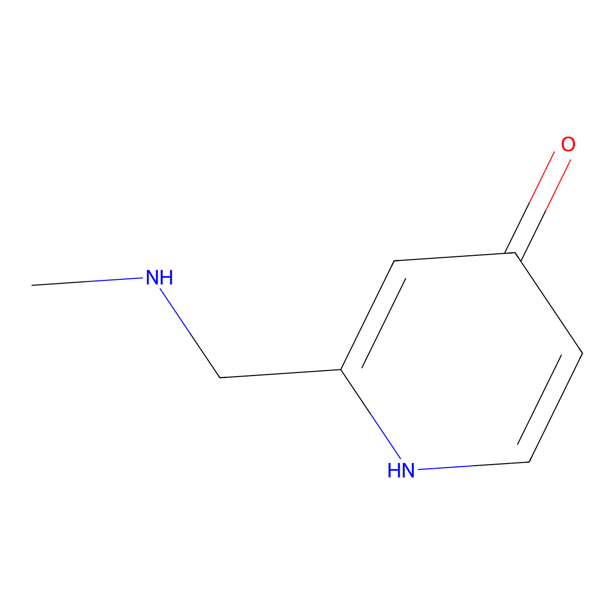 2-((Methylamino)methyl)pyridin-4-ol molecular structure, CAS 1083369-13-4