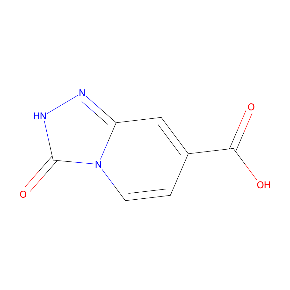 3-oxo-2H,3H-[1,2,4]triazolo[4,3-a]pyridine-7-carboxylic acid molecular structure, CAS 1083369-17-8