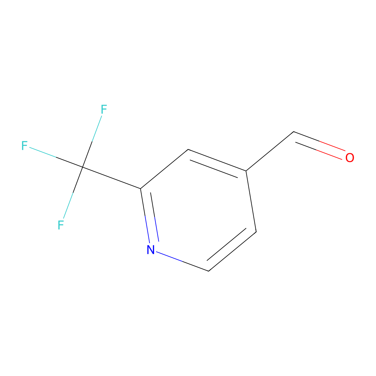 2-(Trifluoromethyl)pyridine-4-carbaldehyde molecular structure, CAS 108338-20-1