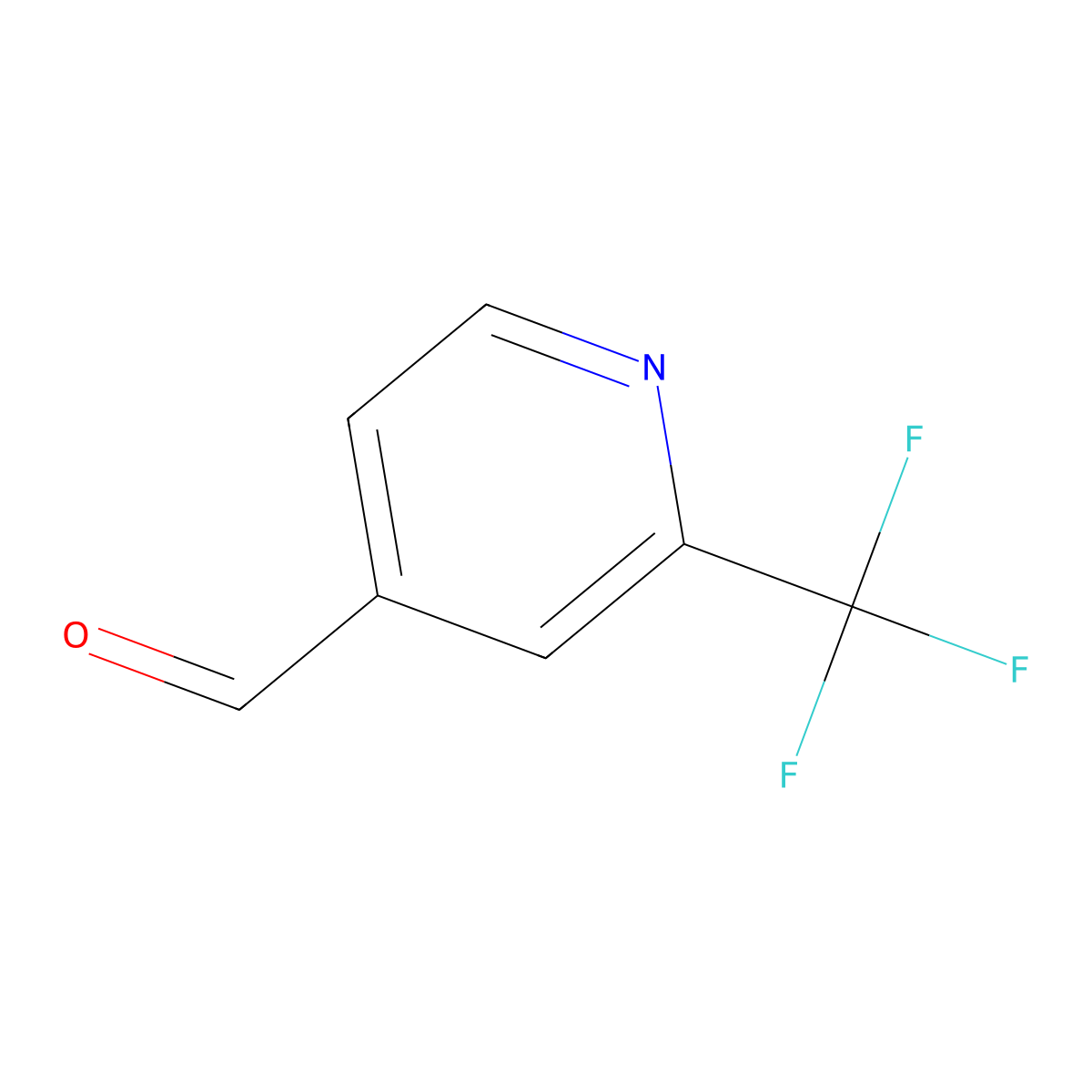 2-(Trifluoromethyl)pyridine-4-carbaldehyde molecular structure, CAS 108338-20-1