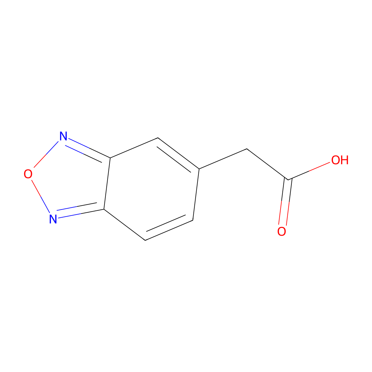 2-(2,1,3-Benzoxadiazol-5-yl)acetic acid molecular structure, CAS 1083396-48-8