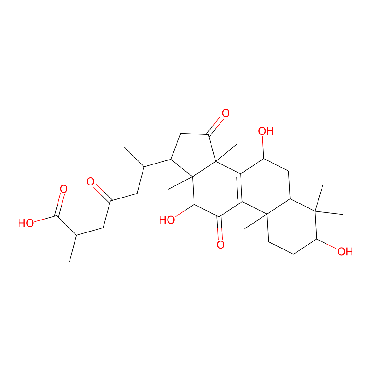 Ganoderic Acid D molecular structure, CAS 108340-60-9
