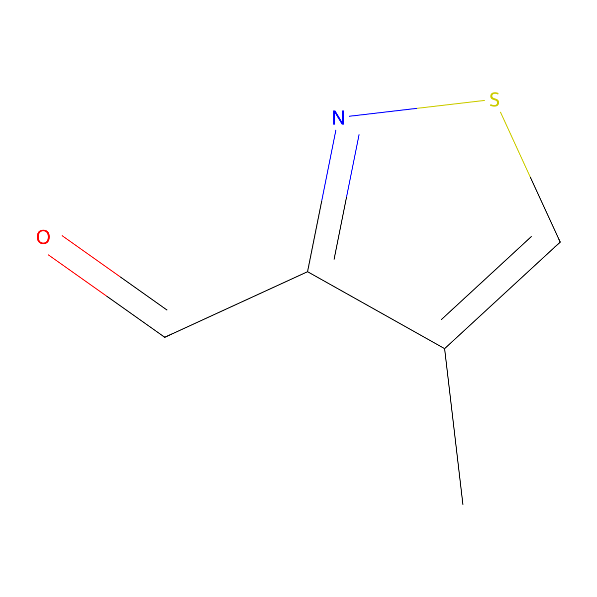 3-Isothiazolecarboxaldehyde, 4-methyl- molecular structure, CAS 1083401-28-8
