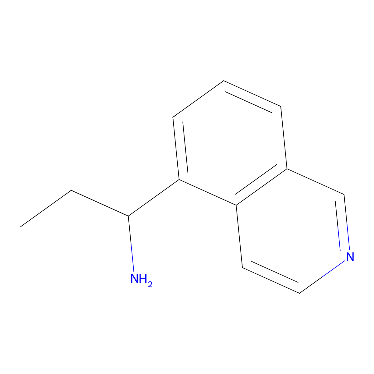 1-(Isoquinolin-5-yl)propan-1-amine molecular structure, CAS 1083402-12-3