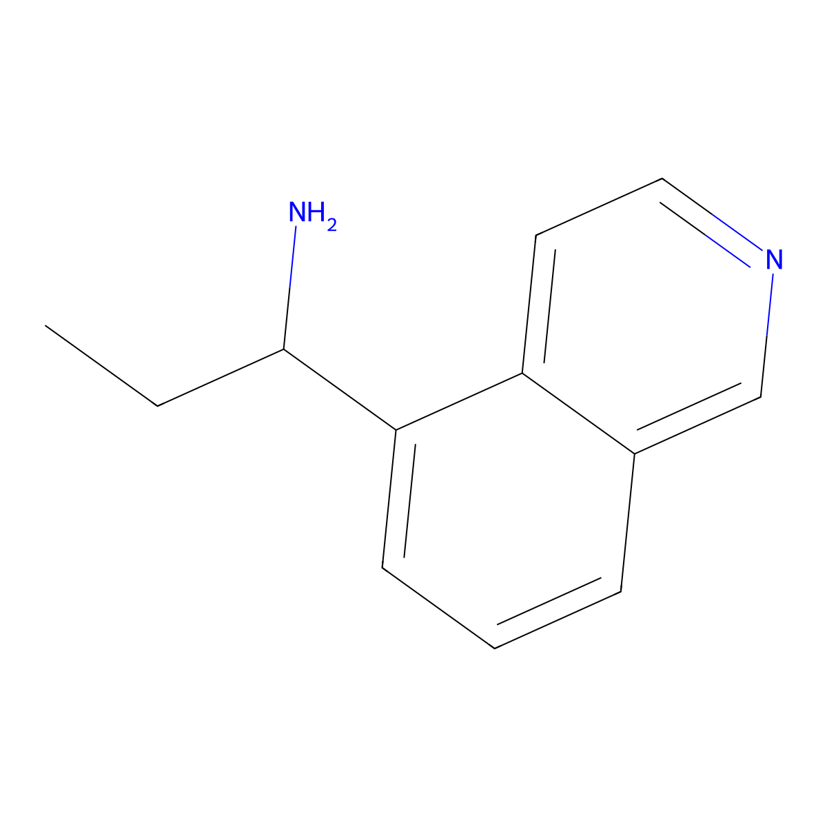 1-(Isoquinolin-5-yl)propan-1-amine molecular structure, CAS 1083402-12-3