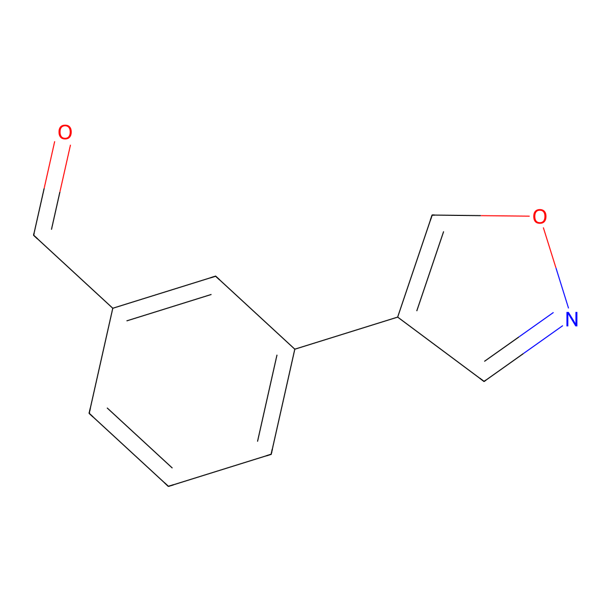 3-(Isoxazol-4-yl)benzaldehyde molecular structure, CAS 1083424-42-3