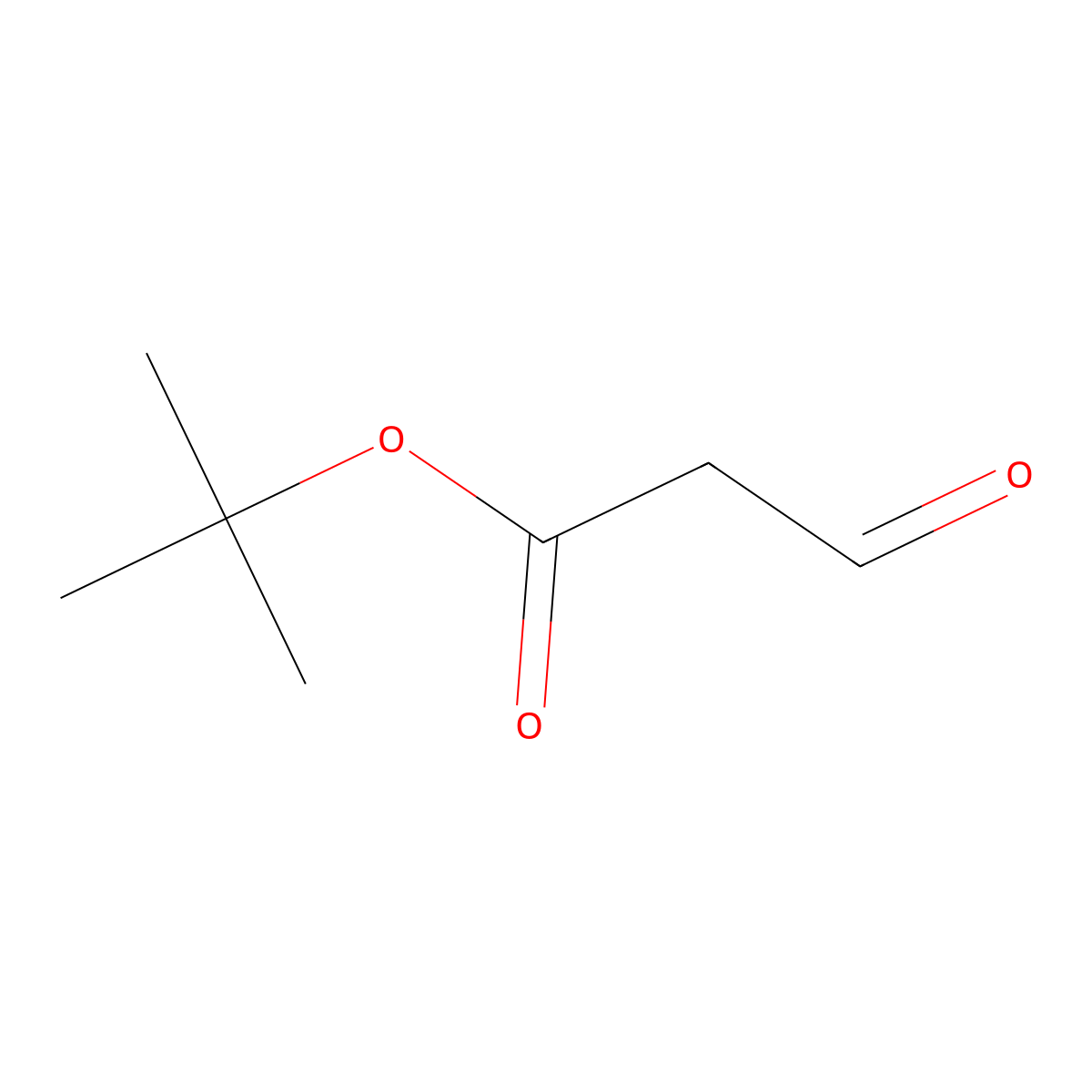 Tert-butyl 3-oxopropanoate molecular structure, CAS 108350-21-6