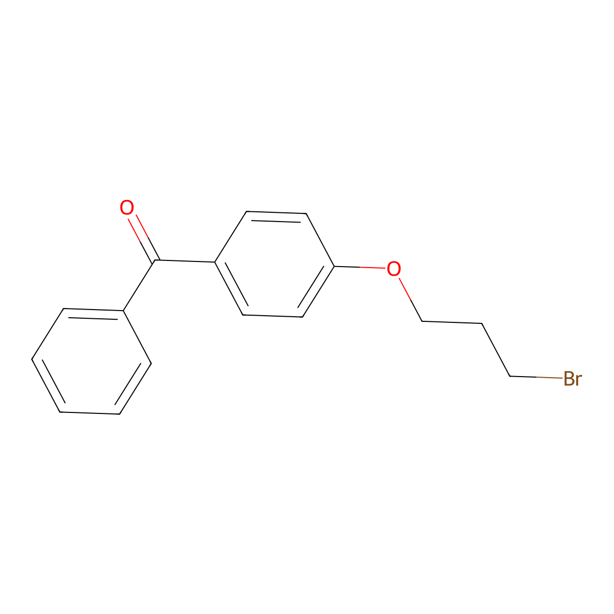 [4-(3-Bromopropoxy)phenyl]phenylmethanone molecular structure, CAS 108357-63-7