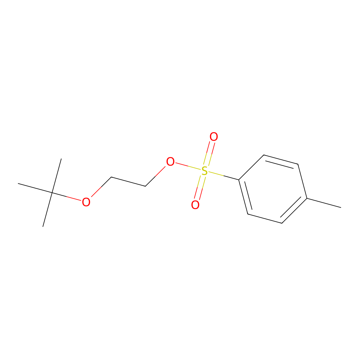 2-(Tert-butoxy)ethyl 4-methylbenzenesulfonate molecular structure, CAS 108366-80-9