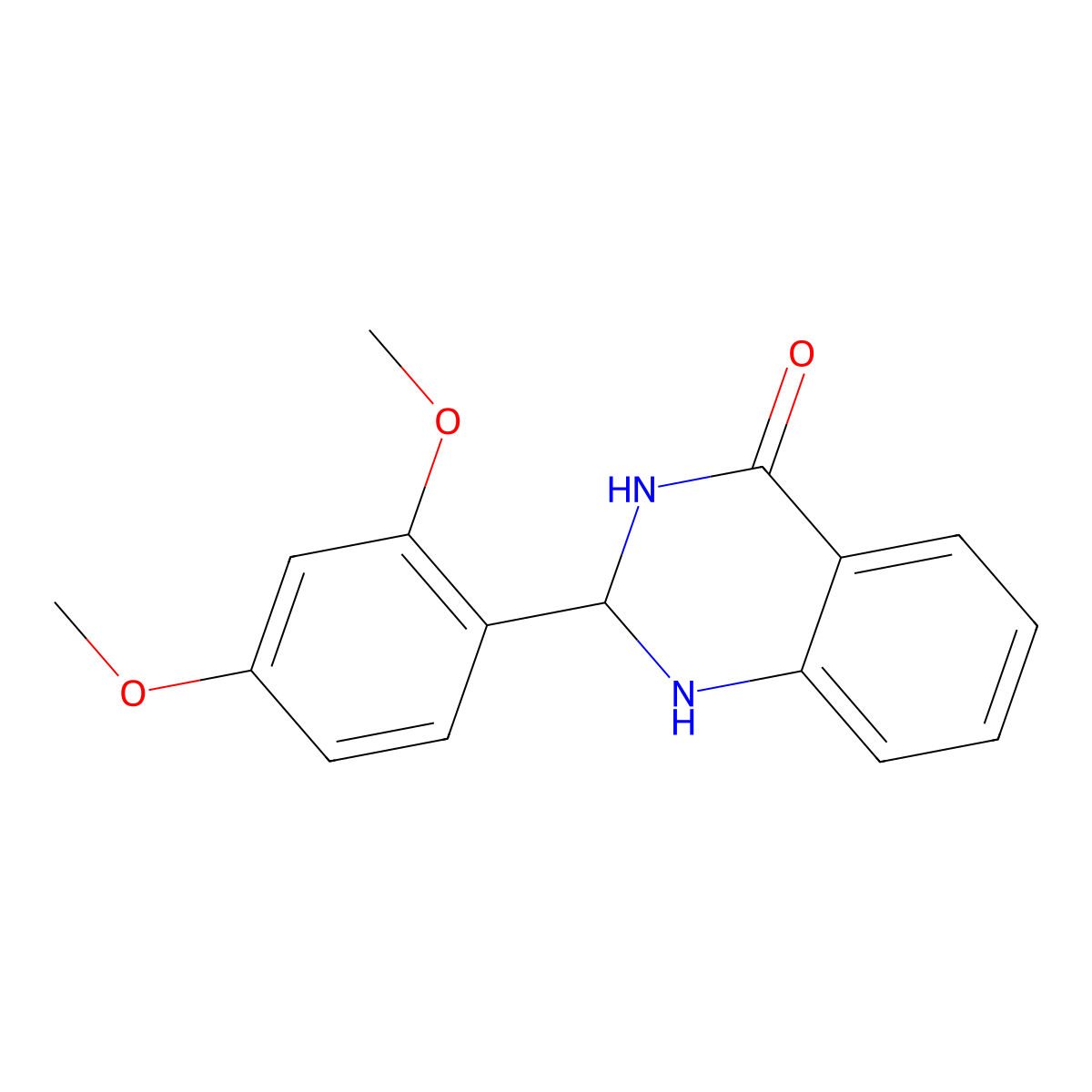 2-(2,4-Dimethoxyphenyl)-2,3-dihydroquinazolin-4(1h)-one molecular structure, CAS 108367-37-9