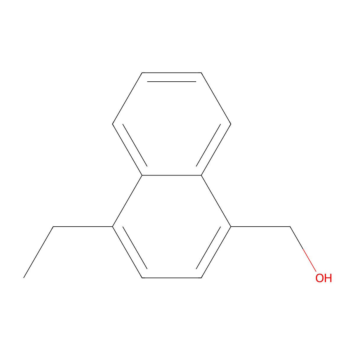(4-Ethylnaphthalen-1-yl)methanol molecular structure, CAS 108368-96-3