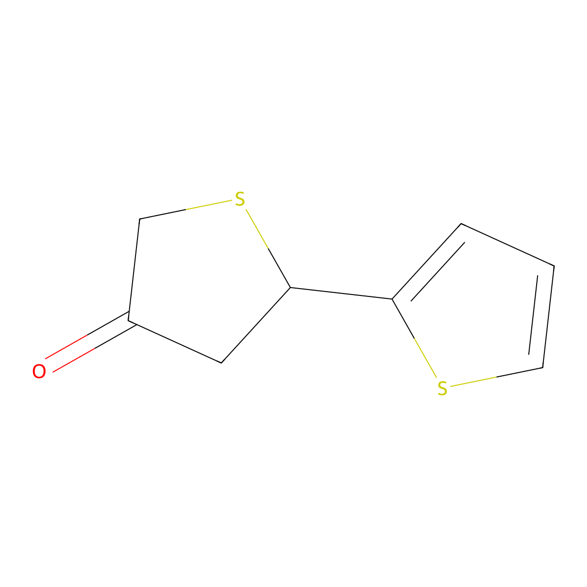 5-(2-Thienyl)tetrahydrothiophen-3-one molecular structure, CAS 108372-48-1