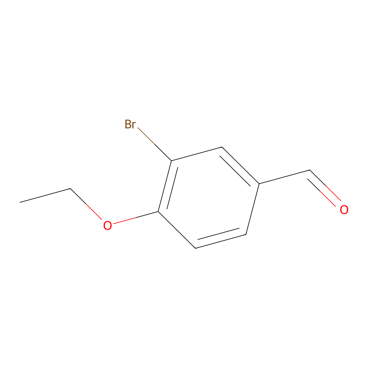 3-Bromo-4-ethoxybenzaldehyde molecular structure, CAS 108373-05-3