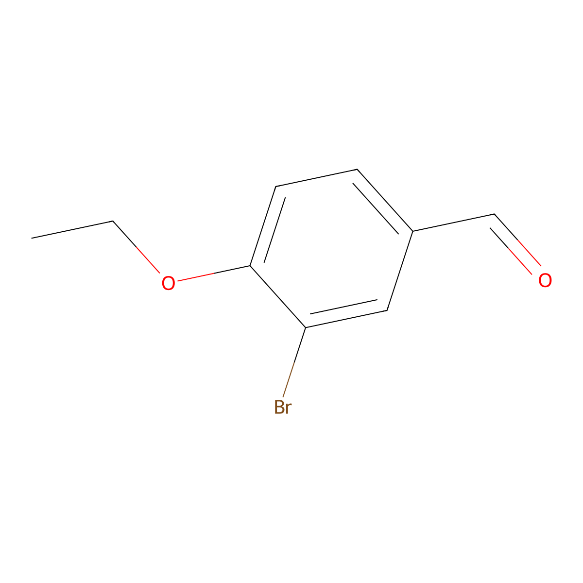 3-Bromo-4-ethoxybenzaldehyde molecular structure, CAS 108373-05-3