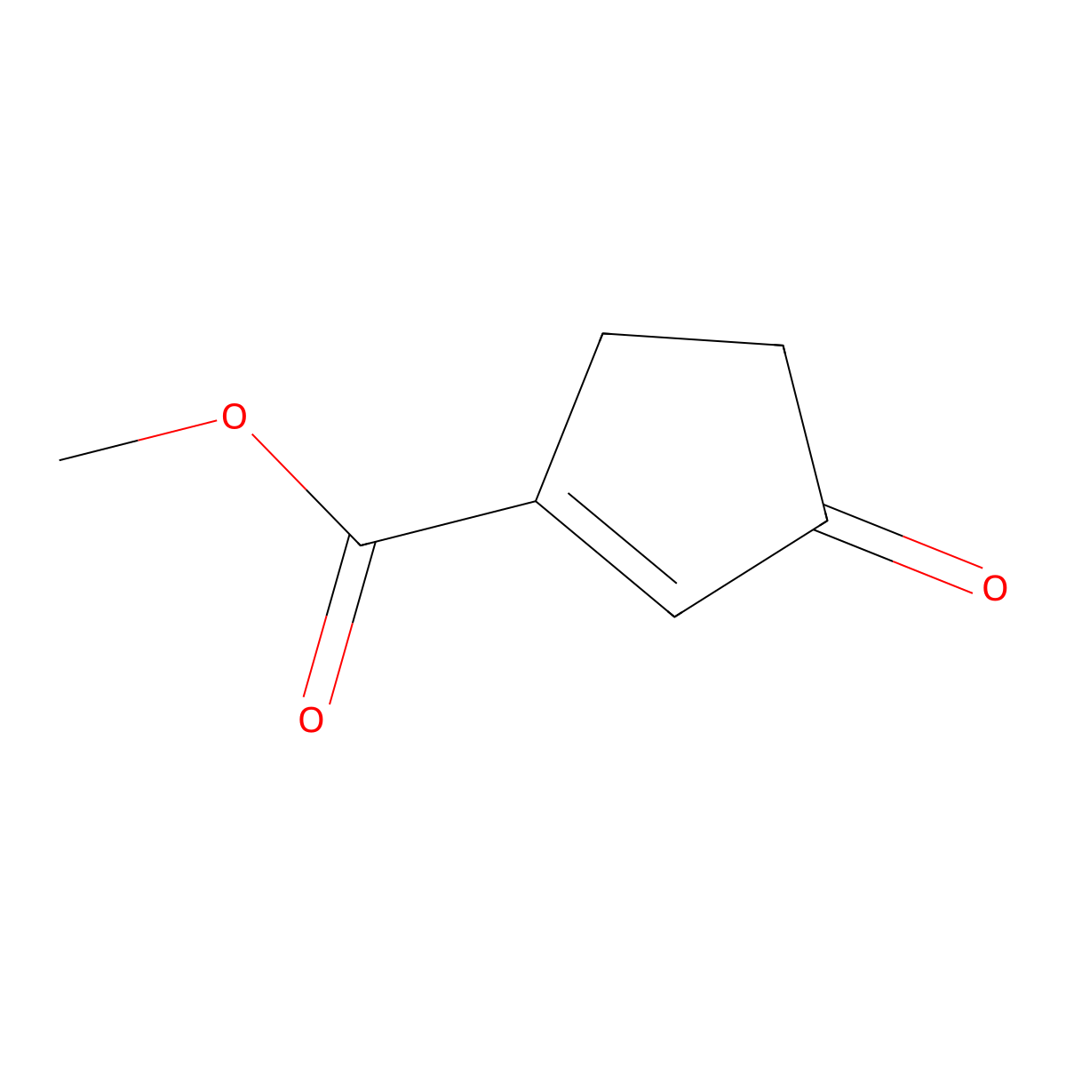 Methyl 3-oxocyclopent-1-enecarboxylate molecular structure, CAS 108384-35-6
