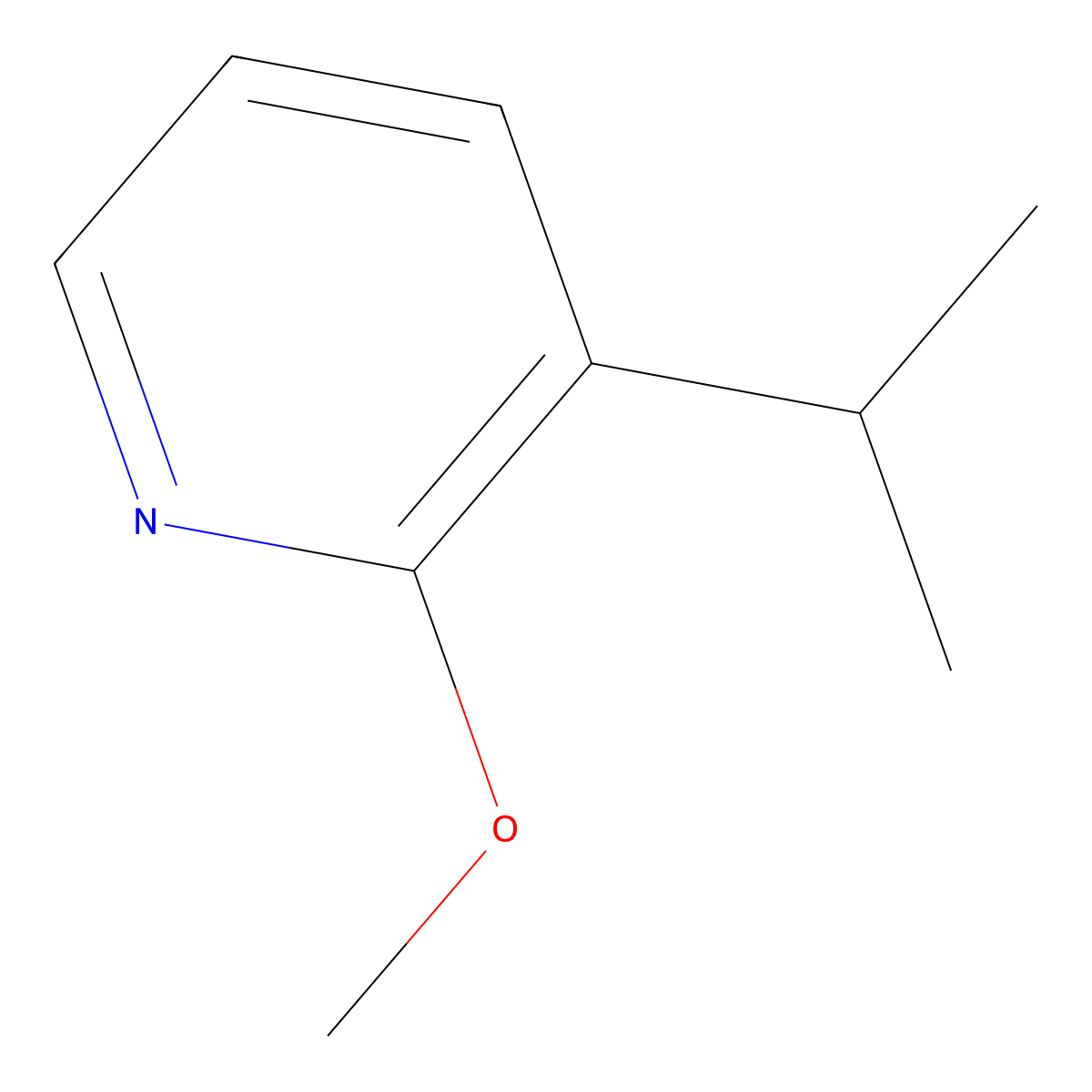 3-Isopropyl-2-methoxypyridine molecular structure, CAS 1083845-78-6