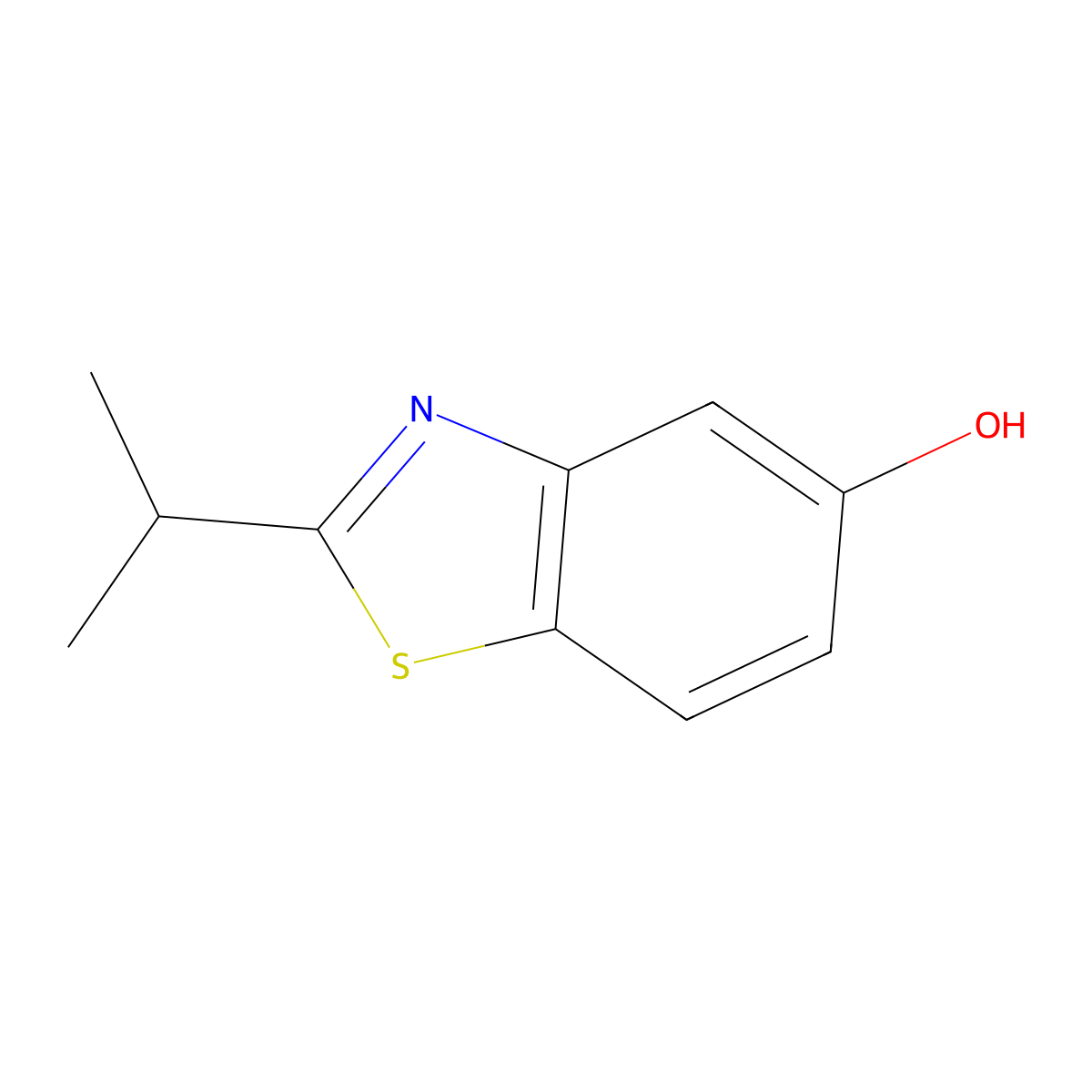 2-Isopropylbenzo[D]thiazol-5-OL molecular structure, CAS 1083846-92-7