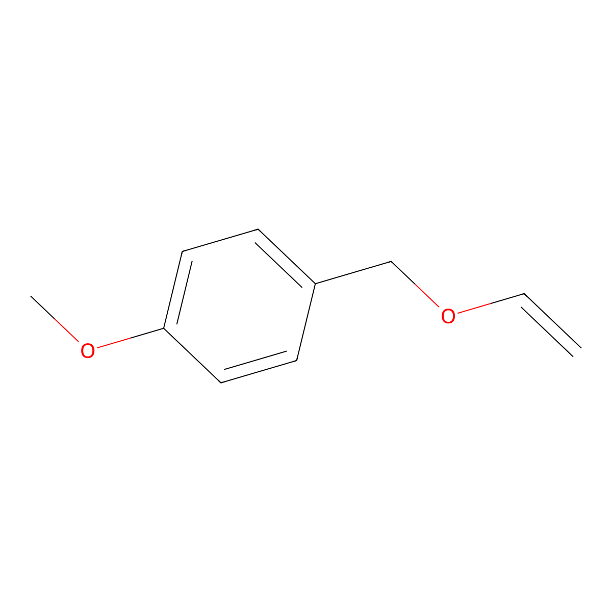 1-[(Ethenyloxy)methyl]-4-methoxybenzene molecular structure, CAS 108388-36-9