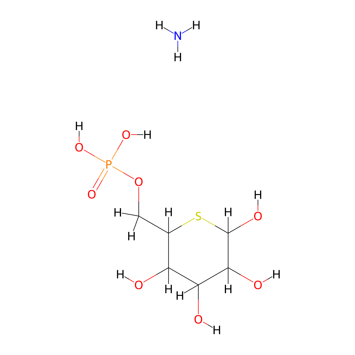 5-Thio-D-glucose 6-phosphate diammonium salt molecular structure, CAS 108391-99-7