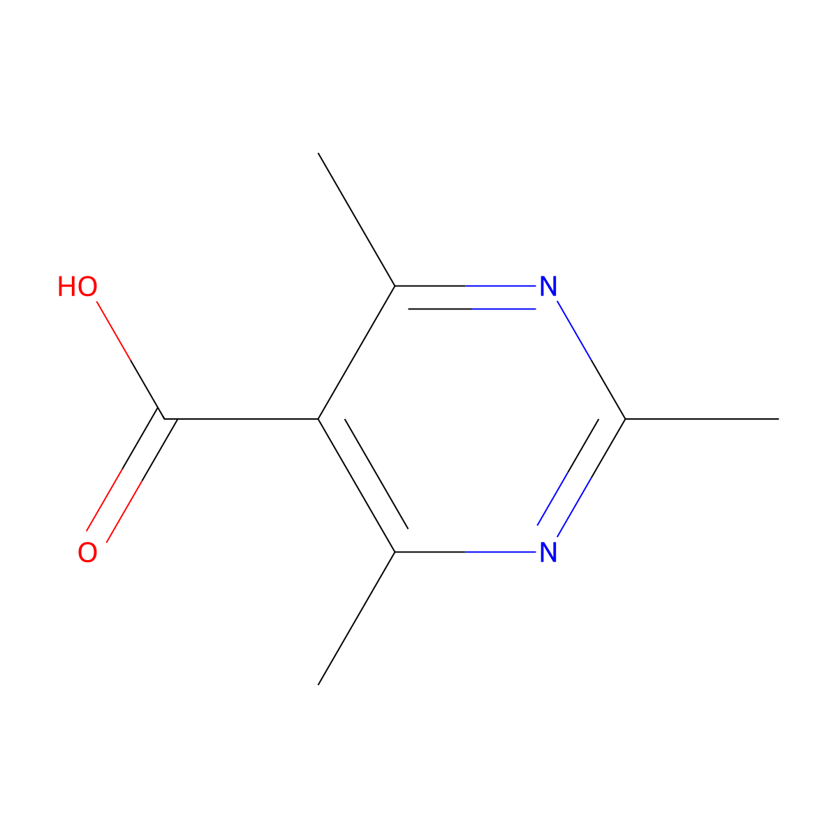 Trimethylpyrimidine-5-carboxylic acid molecular structure, CAS 108397-75-7
