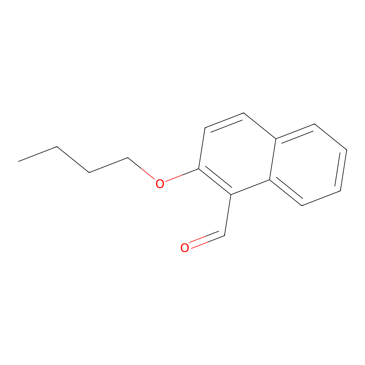 2-Butoxy-1-naphthaldehyde molecular structure, CAS 1084-35-1