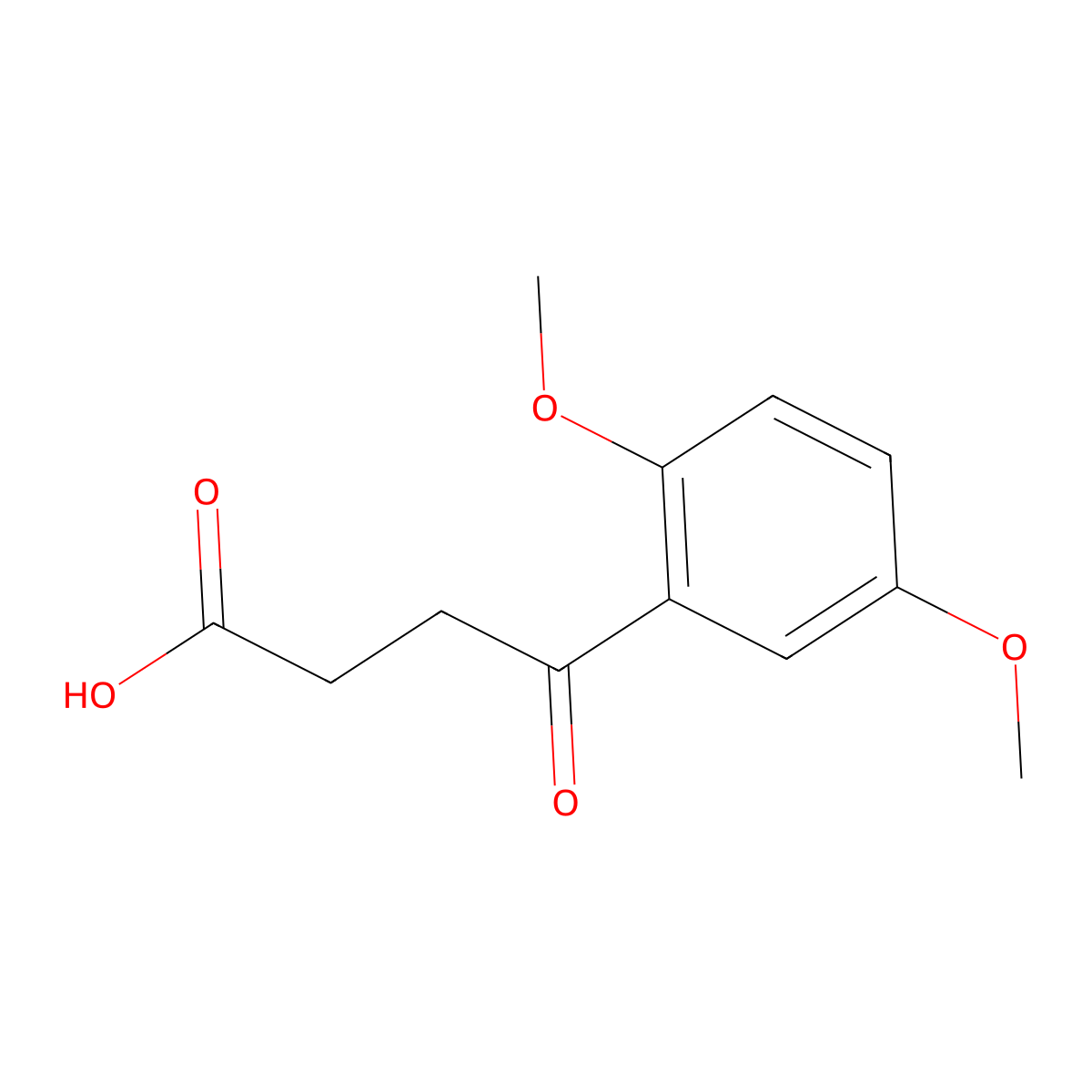 3-(2',5'-Dimethoxybenzoyl)propionic acid molecular structure, CAS 1084-74-8