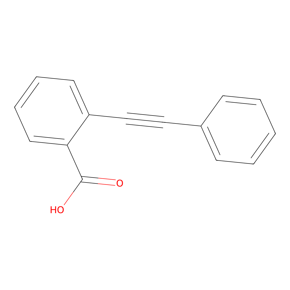2-(Phenylethynyl)benzoic acid molecular structure, CAS 1084-95-3