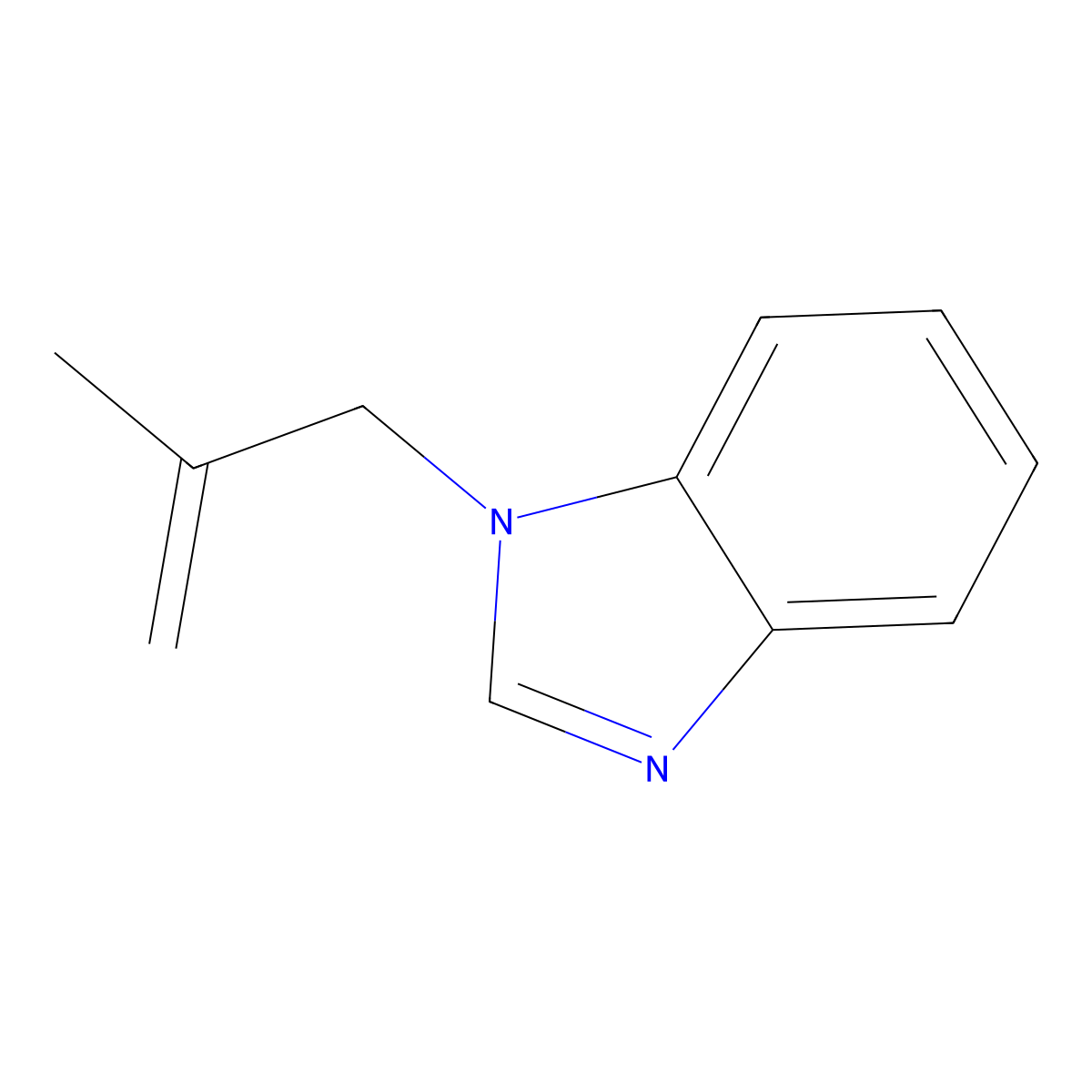 1-(2-Methylprop-2-enyl)benzimidazole molecular structure, CAS 108413-23-6