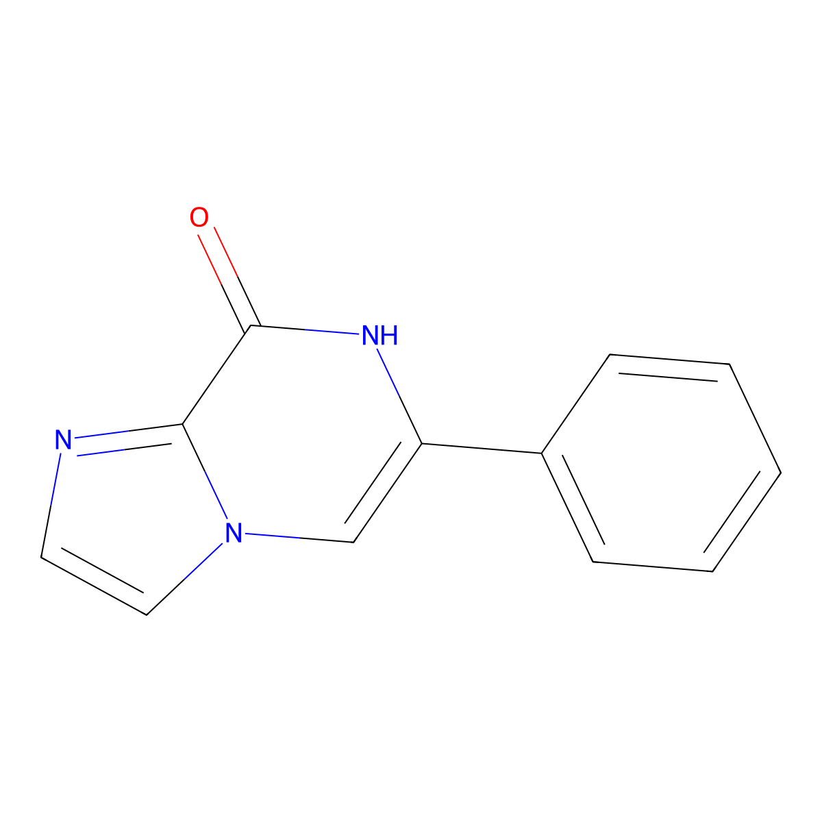8-Hydroxy-6-phenylimidazo[1,2-a]pyrazine molecular structure, CAS 108418-79-7
