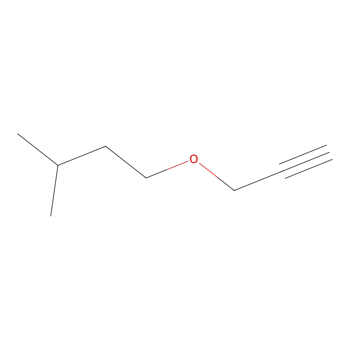 3-Methyl-1-prop-2-ynoxybutane molecular structure, CAS 108420-44-6