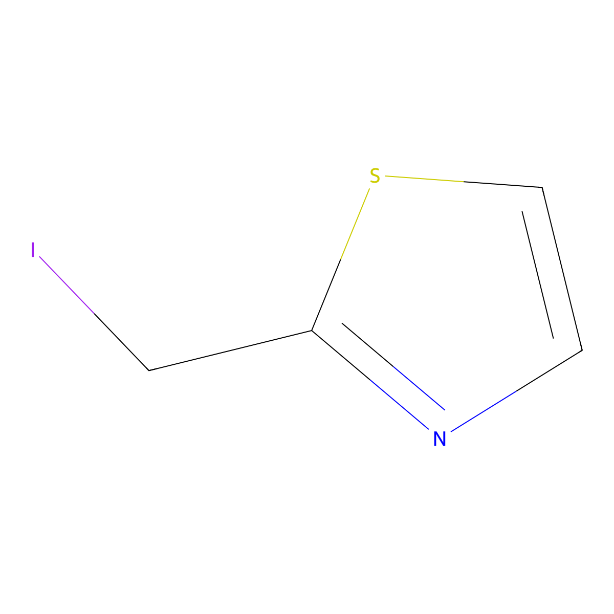2-(Iodomethyl)-1,3-thiazole molecular structure, CAS 1084328-48-2