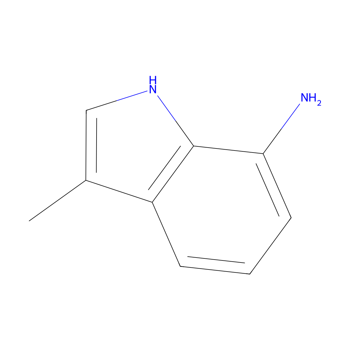 3-methyl-1H-indol-7-amine molecular structure, CAS 1084328-81-3
