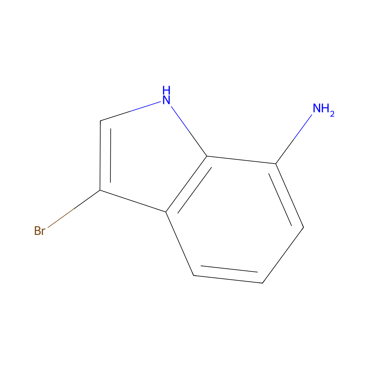 3-Bromo-1H-indol-7-amine molecular structure, CAS 1084328-82-4