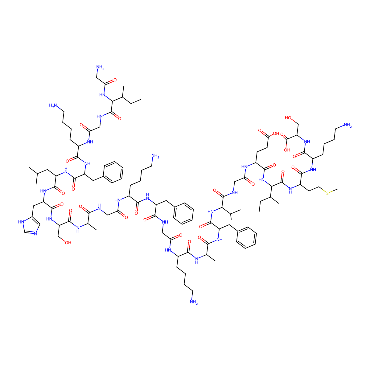 Magainin I molecular structure, CAS 108433-99-4