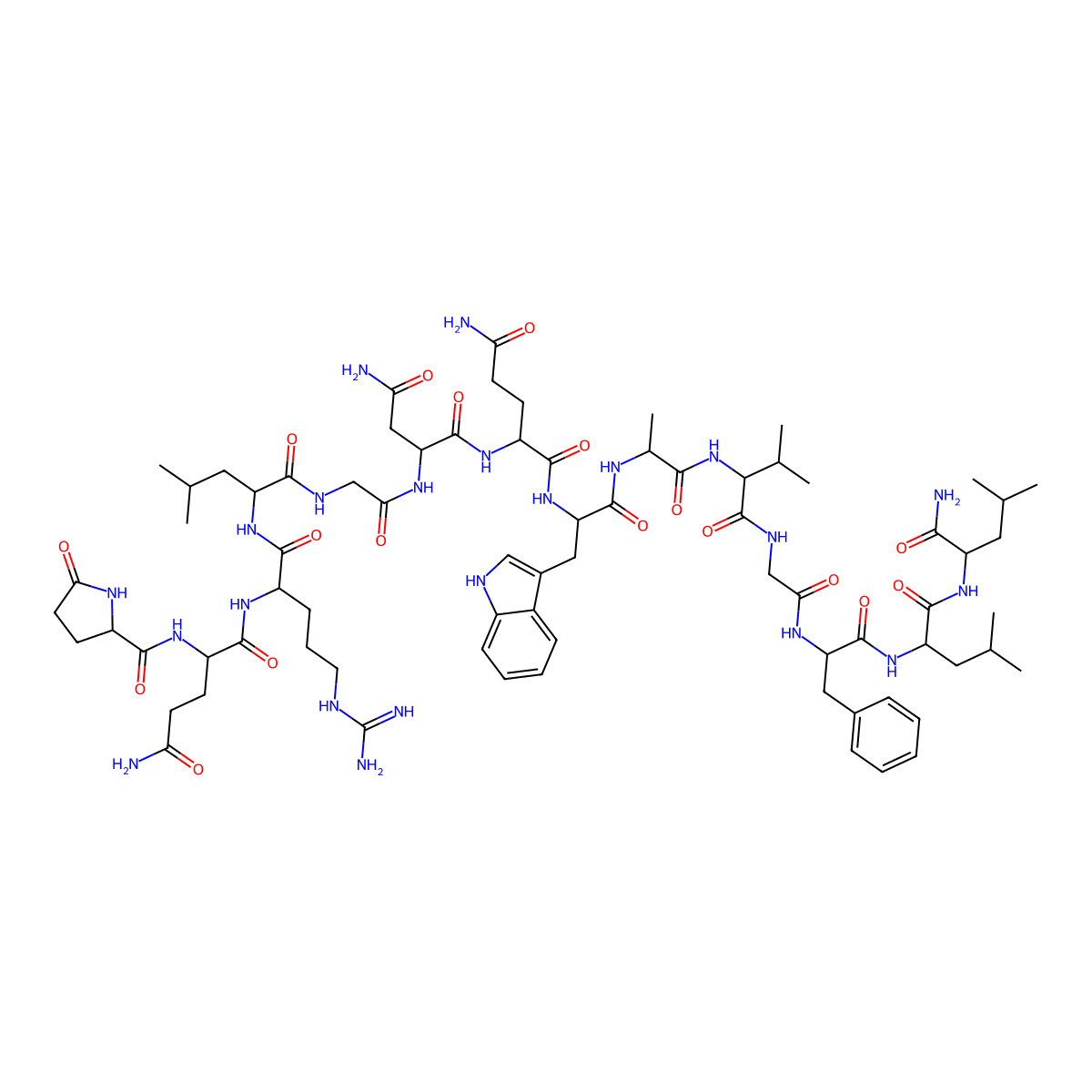 [D-Phe12,Leu14]-Bombesin molecular structure, CAS 108437-88-3